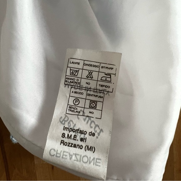 Vintage 90s Y2K Berto Lucci Made in Italy Barbiecore Baby Blue Tweed Mini Skirt - Picture 11 of 13